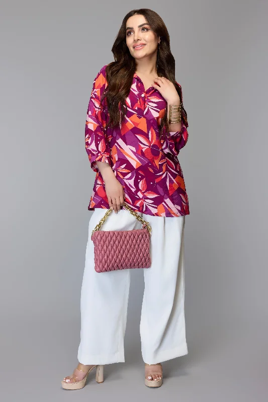 Online Exclusive Vibrant Expression Printed Blouse