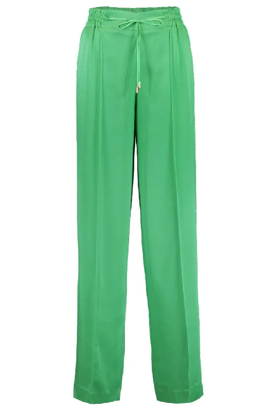 Drawstring Tie Wide Leg Pant