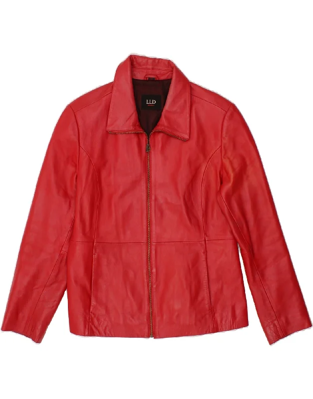 Special Price LLD Womens Leather Jacket UK 16 Large  Red Leather