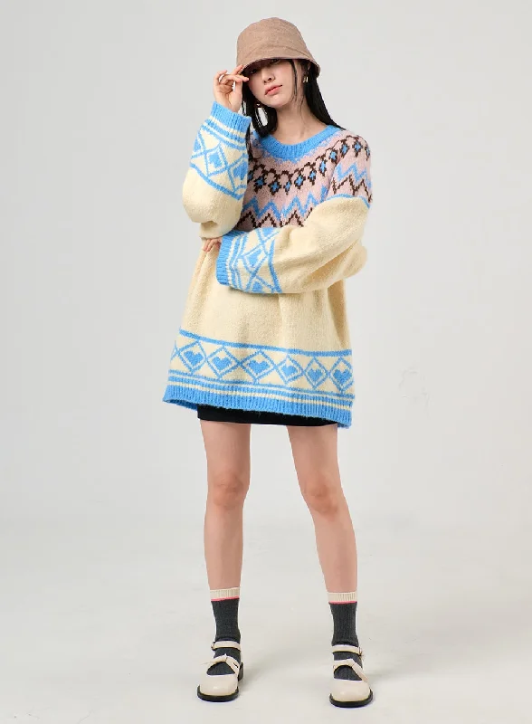 Sale Event Oversized Knit Sweater OF405