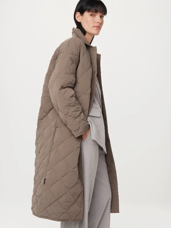 Seasonal Clearance The Skyline Maxi Jacket in Dark Taupe