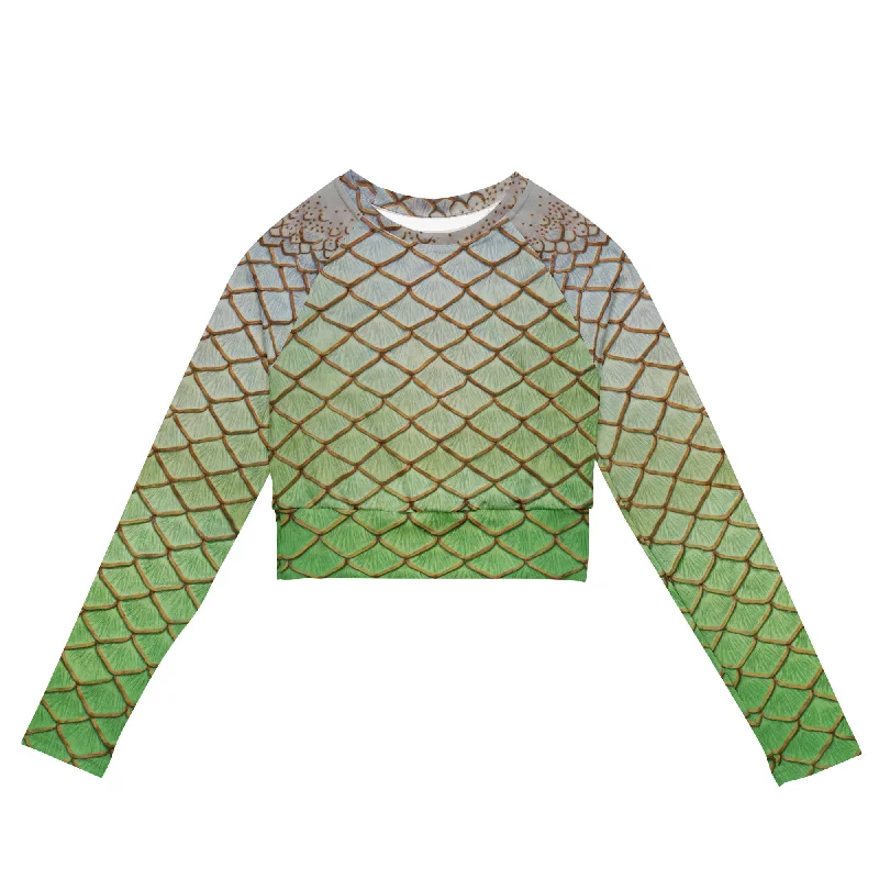 Act Now The Luna Moth Recycled Cropped Rash Guard