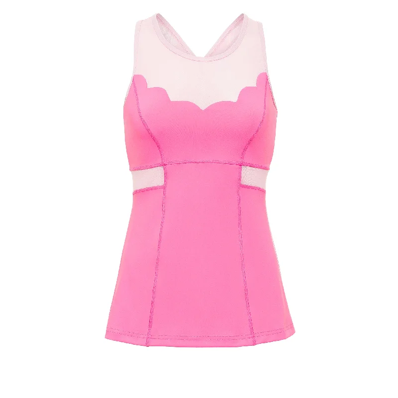 Weekend Shopping Extravaganza Mermaid Princess Athletic Tank Top - Pink