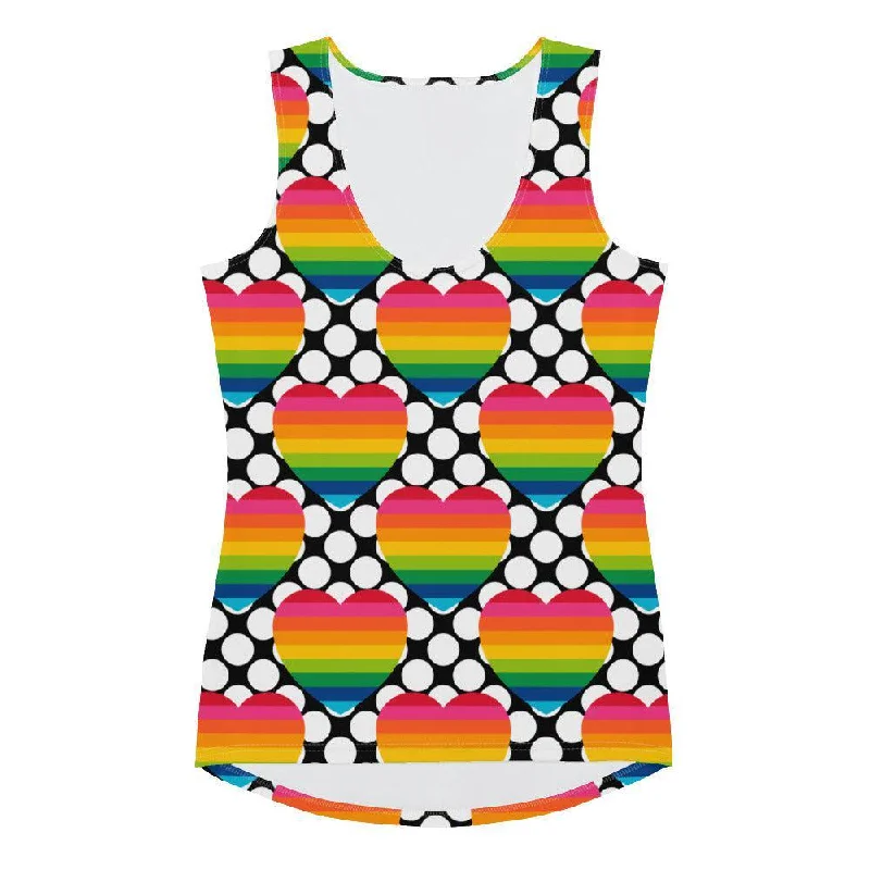 Weekend Shopping Made Better ELLIE LOVE DOT rainbow - Tank Top