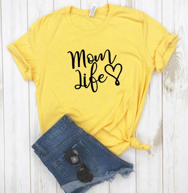 Exclusive Offer Mom Life Slogan T-Shirt (MRK X)