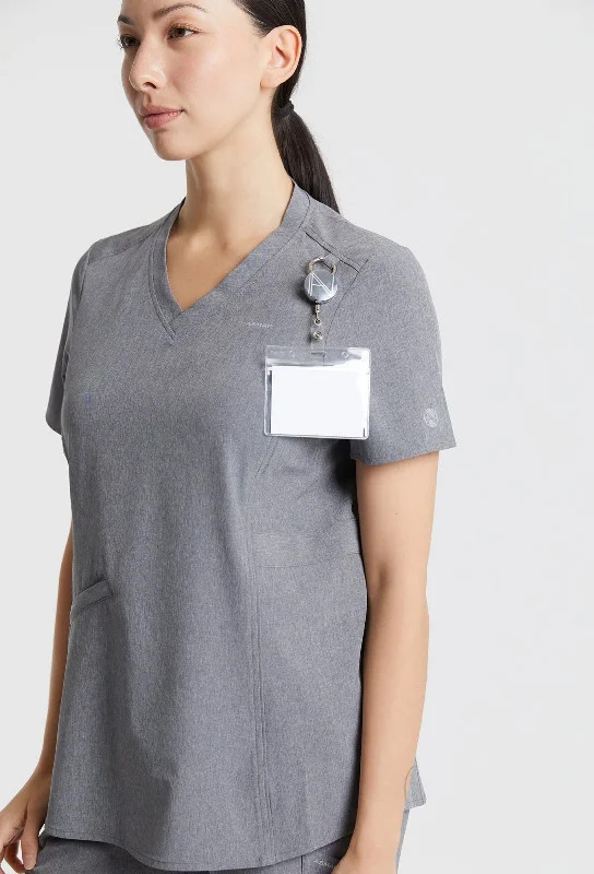 Weekend Deals You Can't Resist Emeline Zippered Pocket Scrub Top