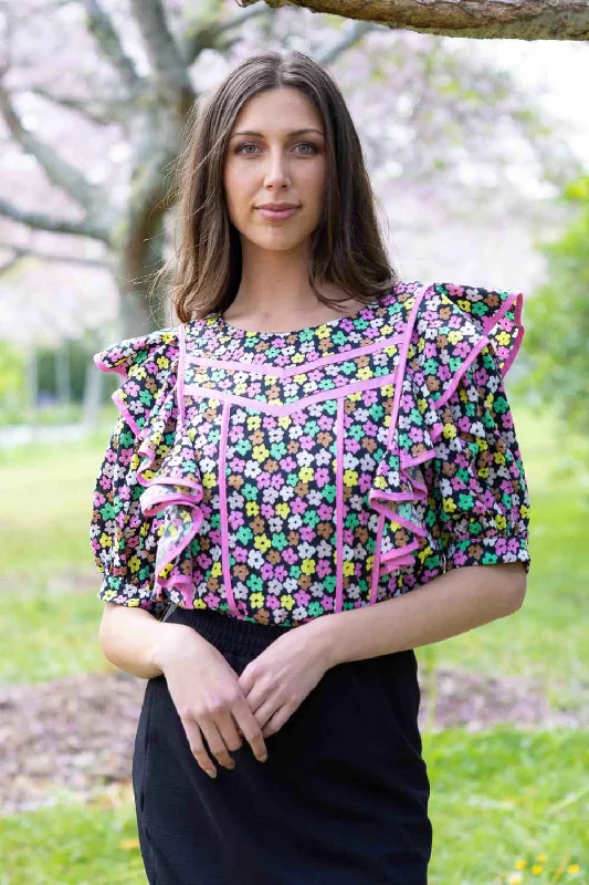 Lowest Prices Estella Top Black Daisy