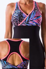 Major Savings AR 1282-keyhole wrap racerback