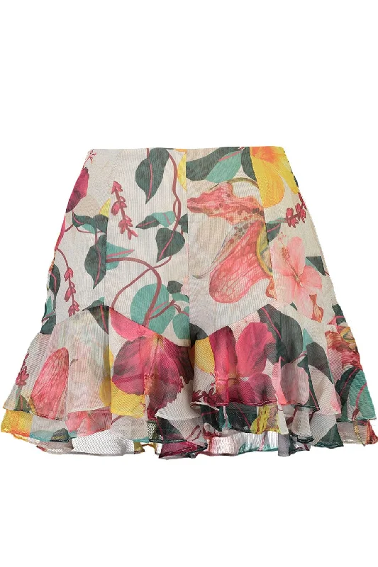 Hibiscus Ruffle Hem Short