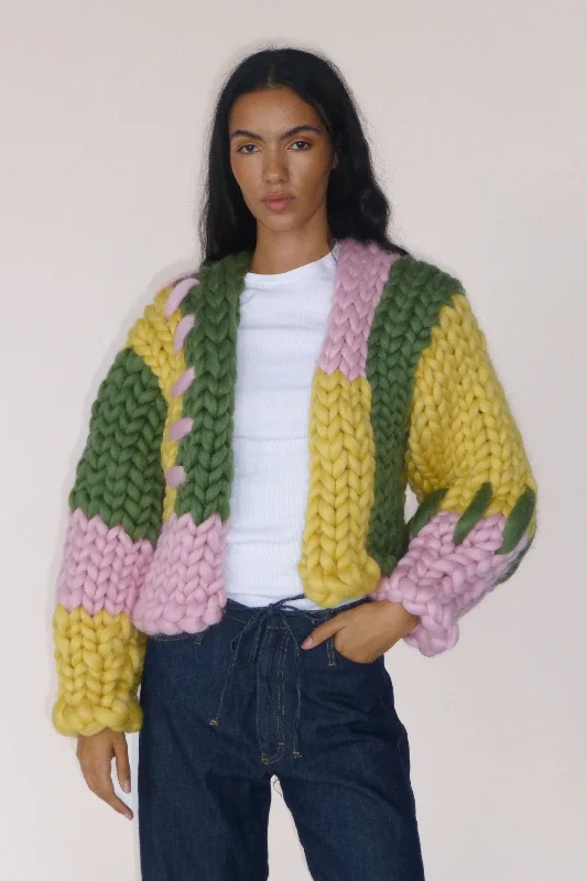 Weekend Shopping Extravaganza Olive Colossal Knit Cardigan