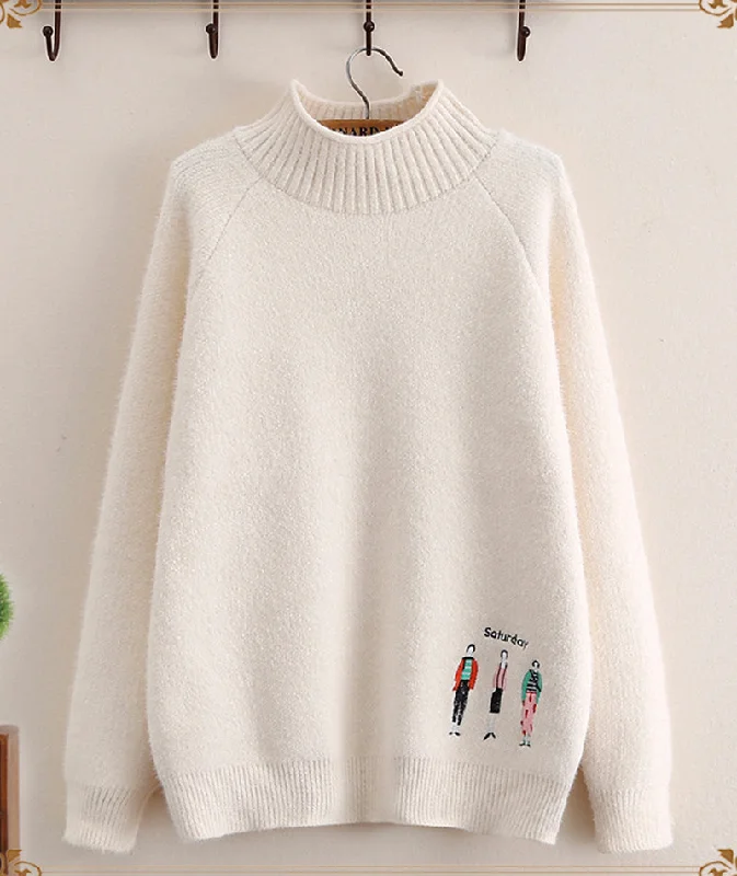 Discount Days Sweater Saturday thick sweater  074