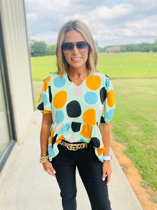 Weekend Bargains to Snag IT'S JUST A DOT --MINT TOP