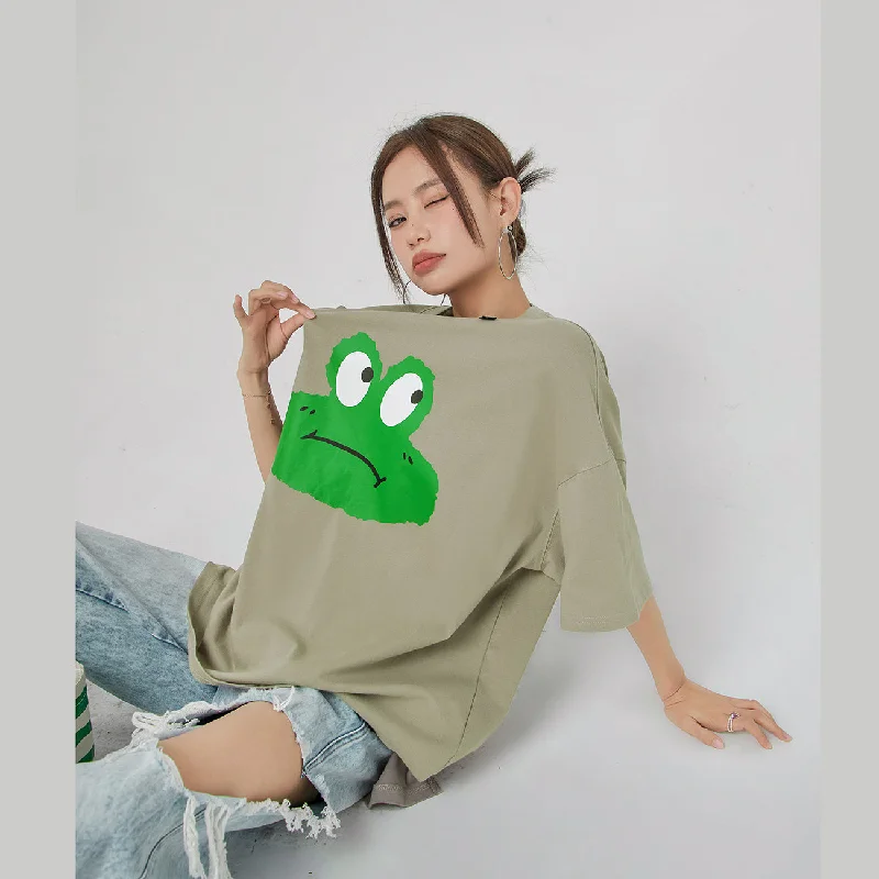 Super Discount Frog With Moods Damage T-Shirt