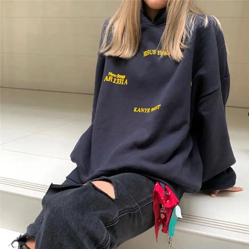 Weekend Offers That Dazzle Sunday Service Foaming Print Loose Jesus Is King Streetwear Hoody Weekend Offers That Dazzle Sunday Service Foaming Print Loose Jesus Is King Streetwear Hoody