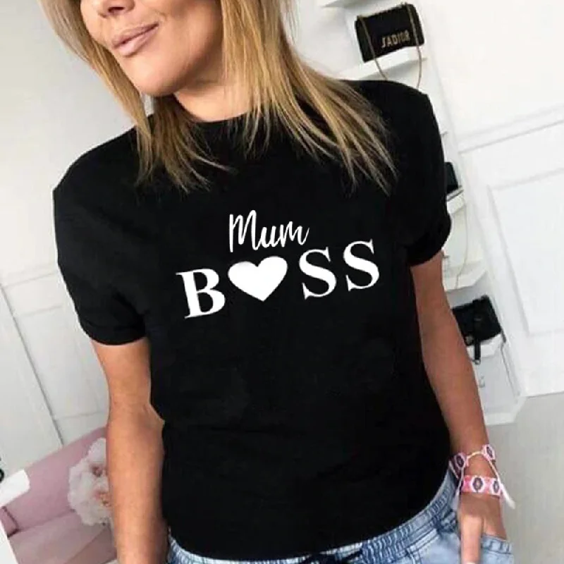 Mum Boss Heart T-Shirt (MRK X)