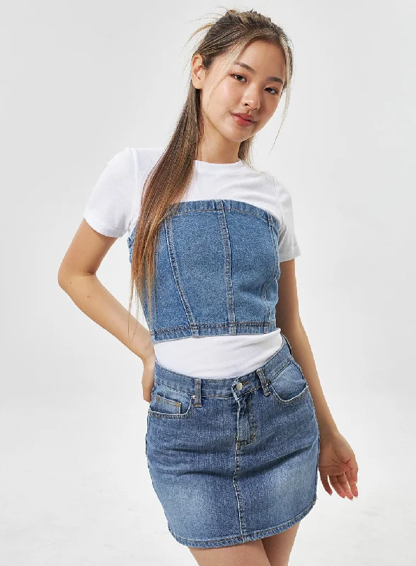 Weekend Specials to Delight Denim Tube Top CU301