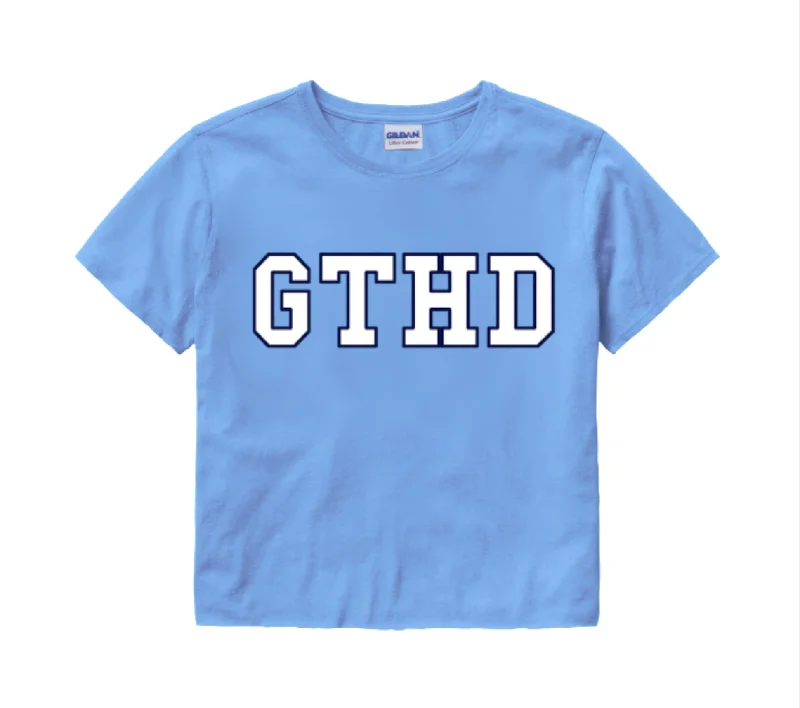 Season Finale Sale UNC Crop Top Carolina Blue with GTHD Design