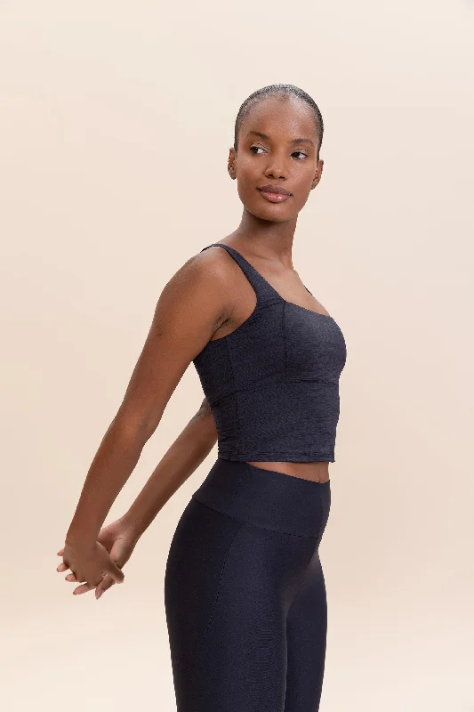 Warehouse Sale Crop Cross Melange Tank Top