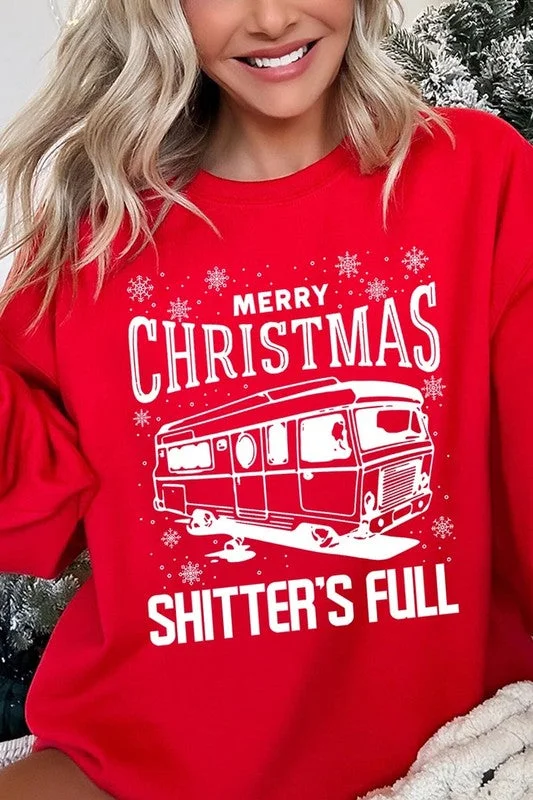 Unbeatable Prices Merry Christmas Shitter's Full Graphic Sweatshirts