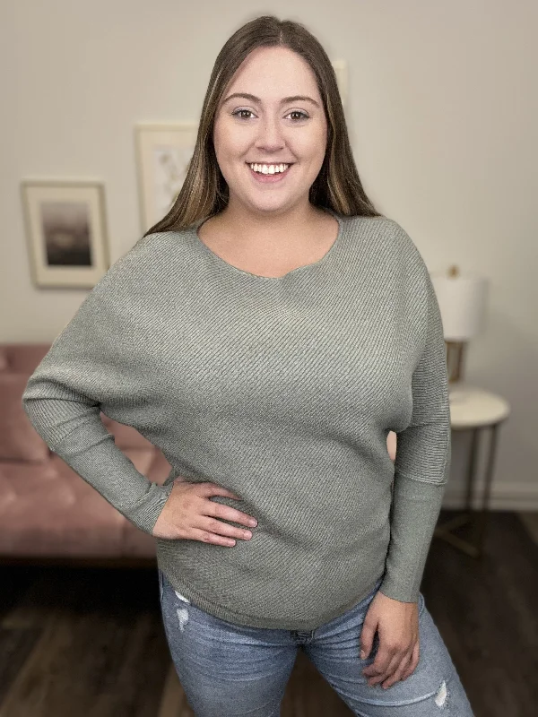 Deal Zone Diving Into Diagonal Sweater * Final Sale*