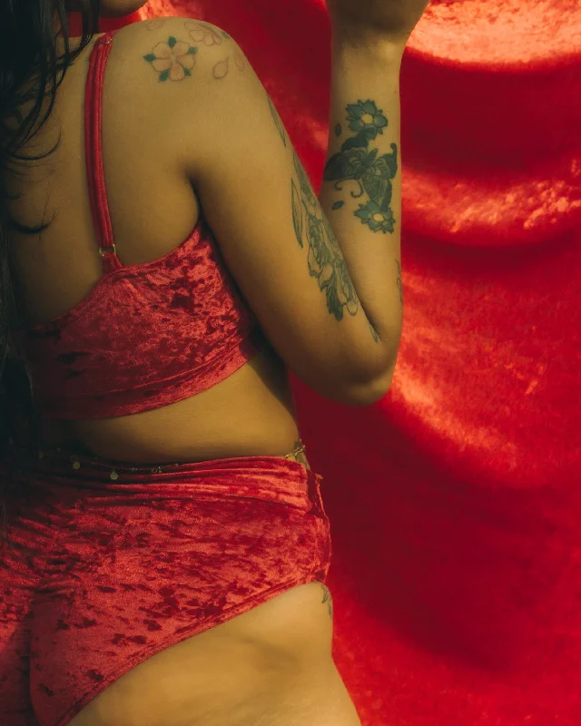 Shop and Save Isla Red high waisted bottom