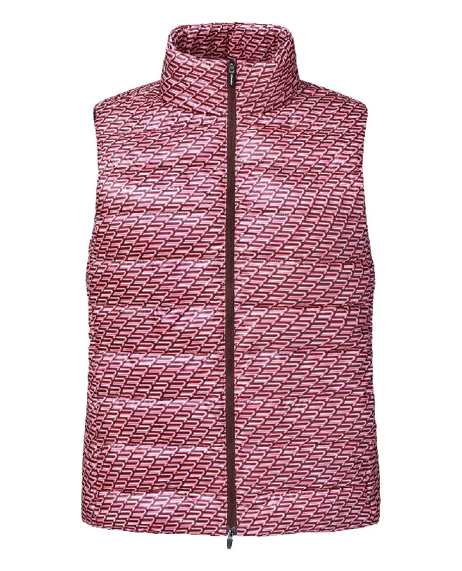 Grand Opening Sale ROHNISCH Airlite Padded Vest Carmine Rose Retro R Mono