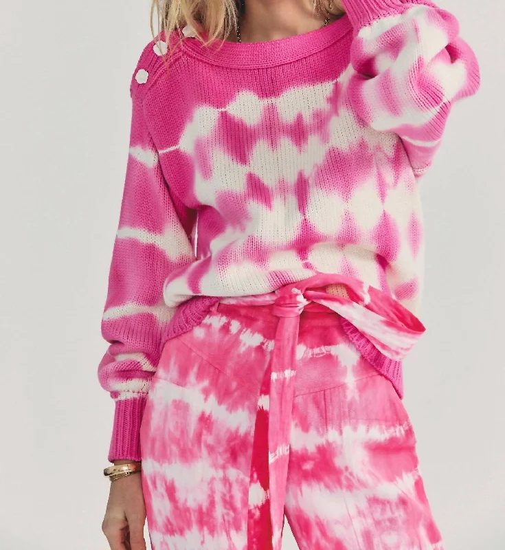 Weekend Bargains to Relish Gallantin Pullover In Hibiscus Hand Dye
