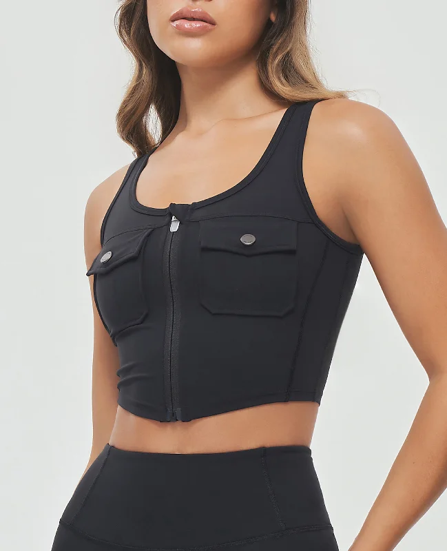 Your Weekend, Your Savings Zip Front Cargo Tank - Black