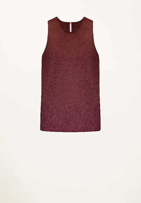 Super Sale Aurora Split Back Tunic in Plum