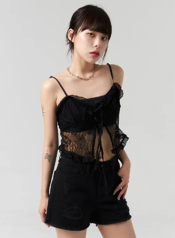 Weekend Savings Bonanza Lace Top CL318