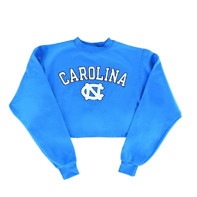 Don’t Miss Out Carolina Blue UNC Basic Cropped Crewneck Sweatshirt by Champion