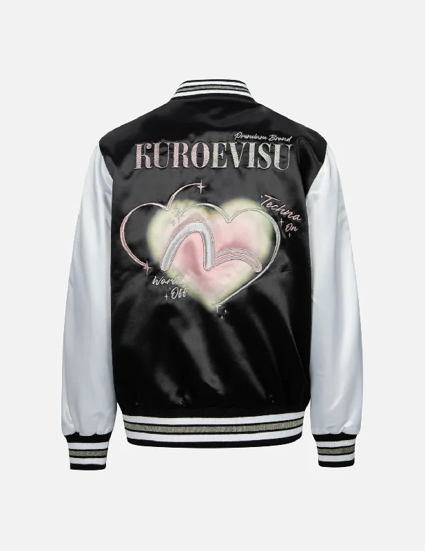 Cash Savings EK Gem Embroidery and Seagull Appliqué Oversized Souvenir Jacket