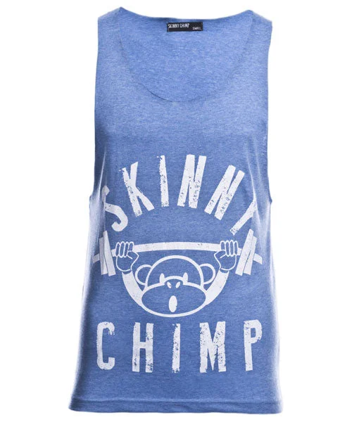 Unbeatable Prices Classic Raw Cut Gym Vest -  Pale Blue