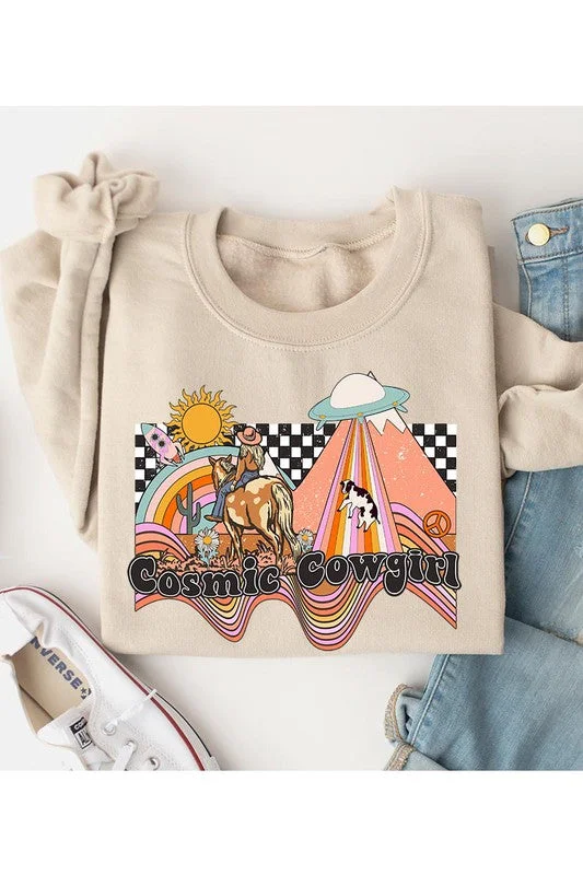 Extra Savings Cosmic Cowgirl Unisex Fleece Sweatshirt