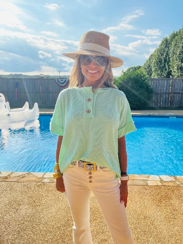 Flash Deal POOLSIDE DIP TOP- MINT