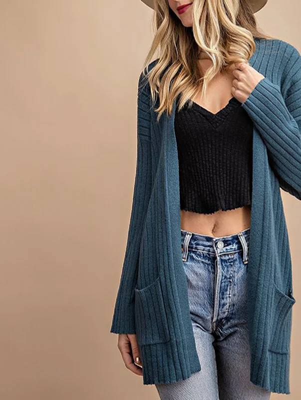Value Deals Lovely Life Ribbed Cardigan