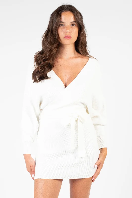 The Best Deal Valentina Tie Waist Sweater Dress