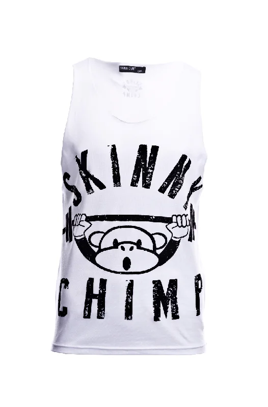 Reduced Prices Classic Raw Cut Unisex Gym Vest-White