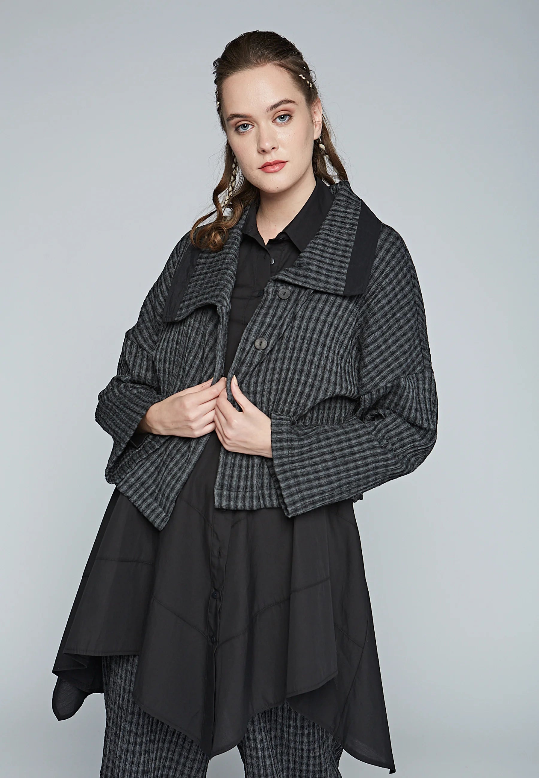Big Deal PRIMA Asymmetrical, poplin basic shirt