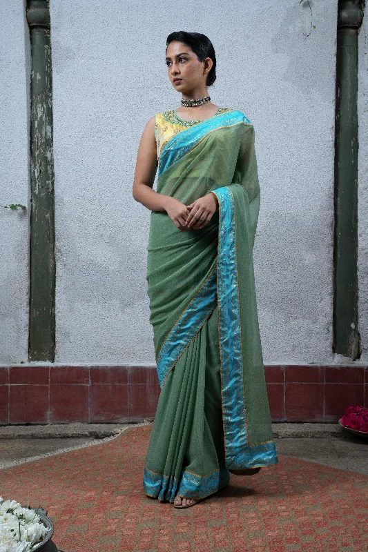 Mint Green Saree