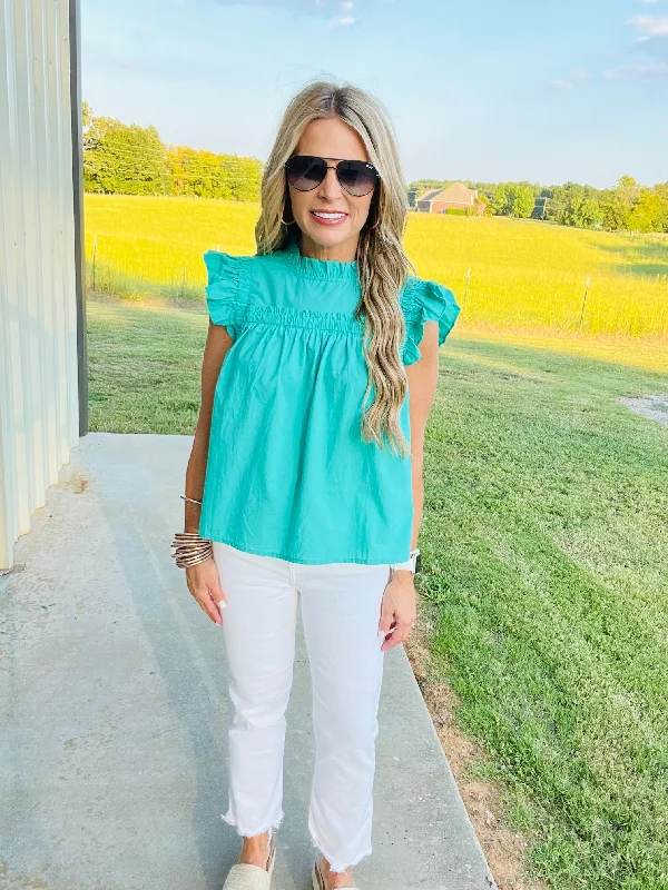 Price Reduction IT'S GIVING GREEN VIBES TOP-- END OF SUMMER SALE
