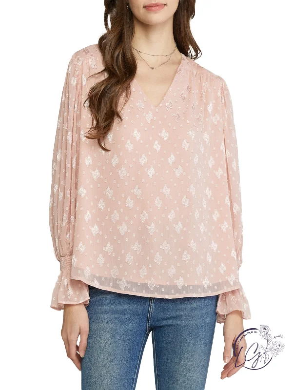 New Deals Flying Above Chiffon Blouse