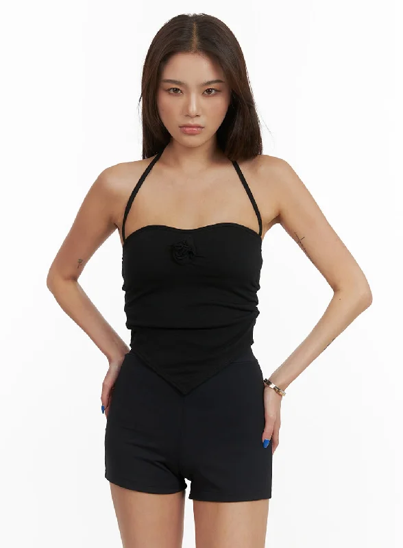 Sale Event Shirred Halter Cami Top CY423