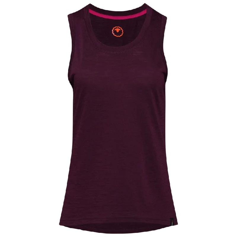 Hurry Up Womens Merino 150 Vest (Wine)