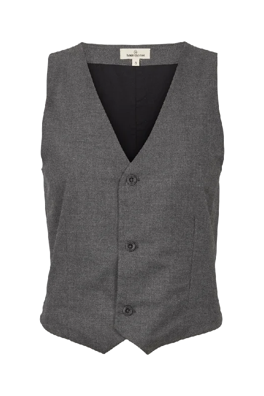 Marjorie Vest - Dark Grey Mel.