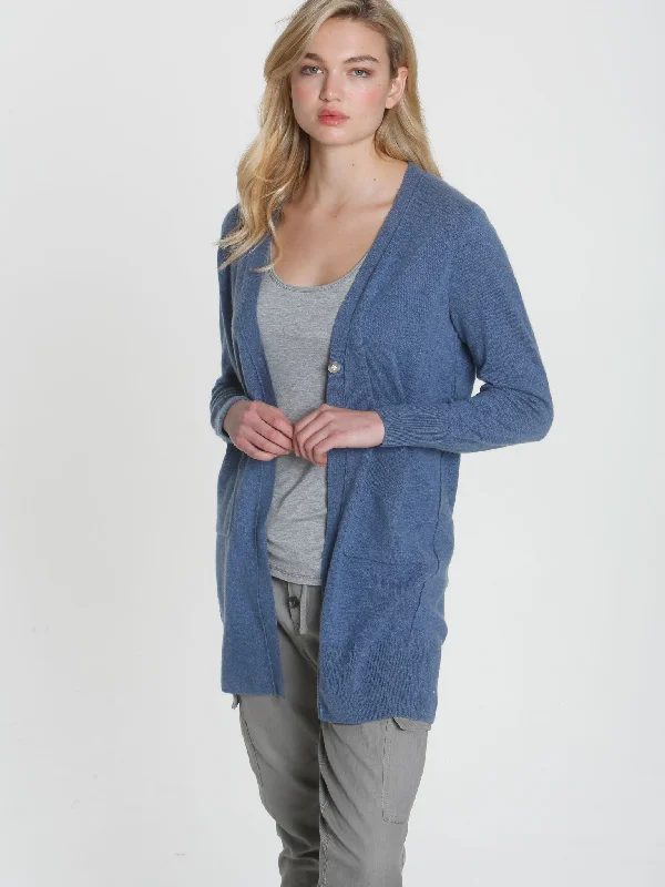 Weekend Steals Await Luxe Light Duster - Dutch Blue