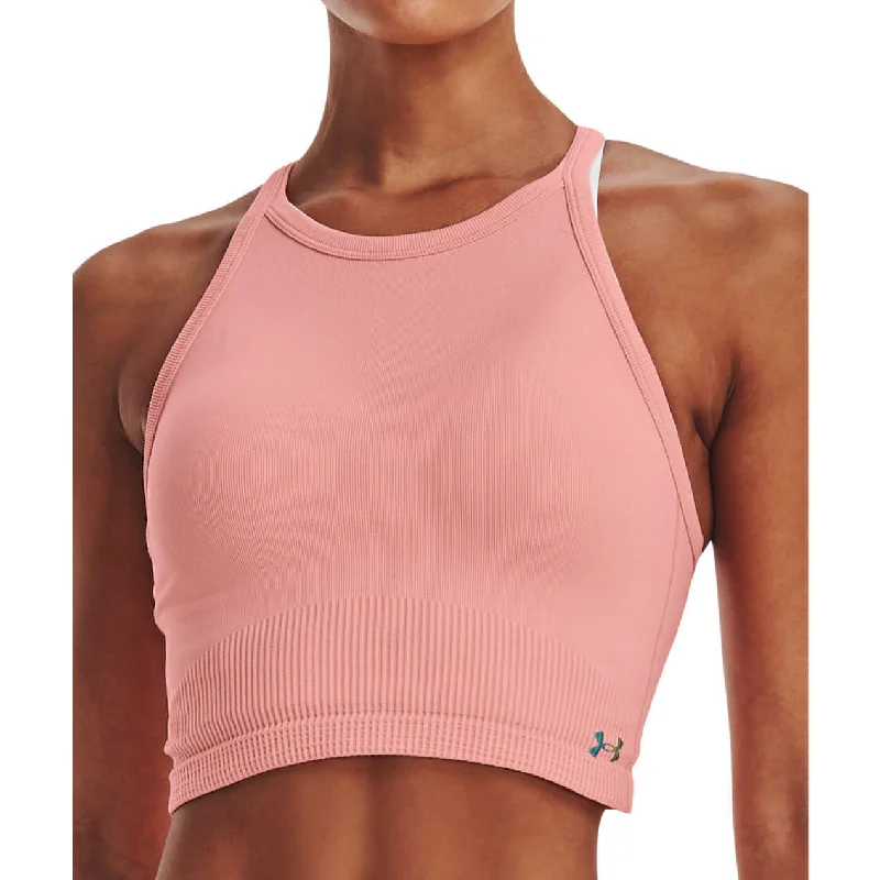 Weekend Savings Bonanza Under Armour Rush Seamless Womens Training Crop Top - Pink
