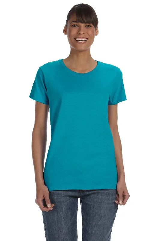 Clearance Sale Gildan Womens Short Sleeve Crewneck T-Shirt - Tropical Blue