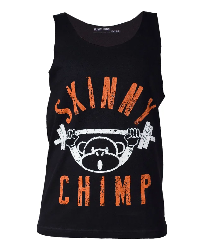 Value Deals Classic Raw Cut Unisex Gym Vest-Two Tone Orange