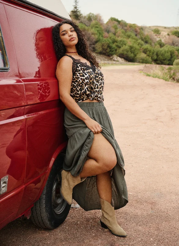 Exclusive Deal Zizzi Ali Vest in Leopard Print